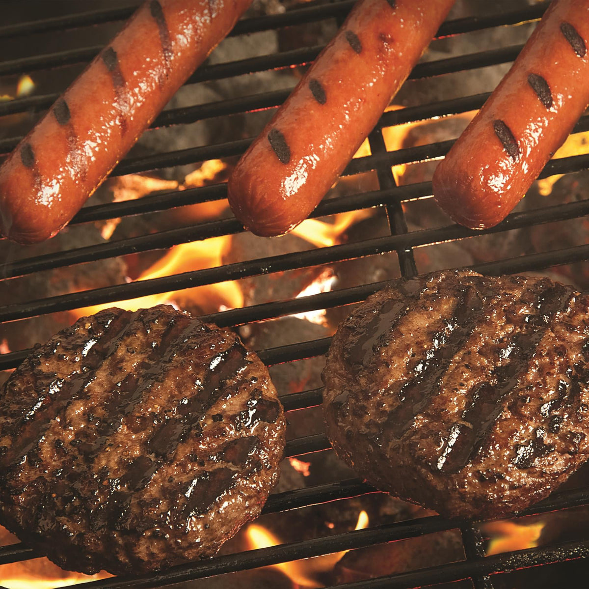 5.3oz Lean 80% Ground Beef Patties and 4oz All Beef Hot Dogs