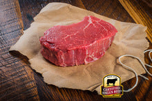 Load image into Gallery viewer, These beautiful steaks are cut from the very center of our aged Certified Angus Beef ® Top Sirloins. These Cushion Cut Club Steaks are perfect for any dinner experience. 

