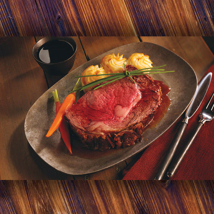 Certified Angus Beef Prime Rib Slice that is already fully cooked. Just heat and eat.
