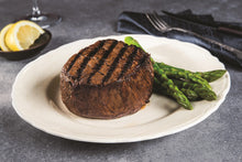 Load image into Gallery viewer, &quot;Fork tender&quot; and &quot;Melt-in your mouth&quot; best describes our delicious Certified Angus Beef ® Tenderloin Filets. Our #1 selling steak is well-marbled, imparting a very smooth, mellow flavor.
