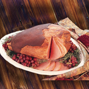 Our original "Old-Fashioned" Bone-In Ham is slow-smoked over hickory and cooked to perfection. You'll savor that rich hickory taste in every bite. Fully cooked. Ready to heat and serve. 