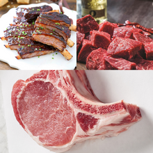 Load image into Gallery viewer, Baby Back Ribs, Steak Tips and Berkshire Pork Chops
